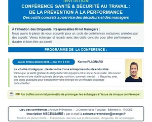 Conférence interactive gratuite : la Vitalité stratégique, clé de voûte d'une entreprise robuste et durable par Karine Plagnard